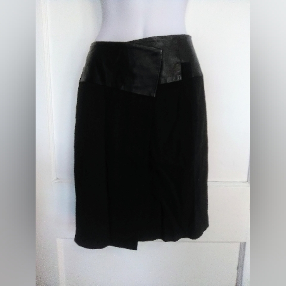 🌺BUNDLE ONLY🌺LADIES HALSTON HERITAGE BLACK PENCIL SKIRT - Picture 1 of 8